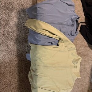 Light Yellow Zip-Up Jacket